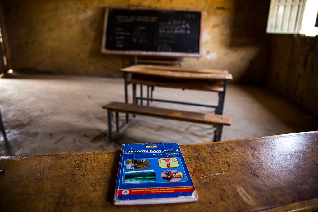 Book in a school